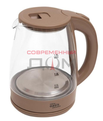 Чайник making Oasis everywhere K-8GI СТЕКЛО/БЕЖЕВЫЙ